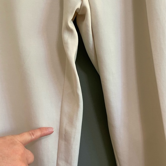 Eileen Fisher Slouchy Tencel Pants in Ivory - Picture 9 of 10